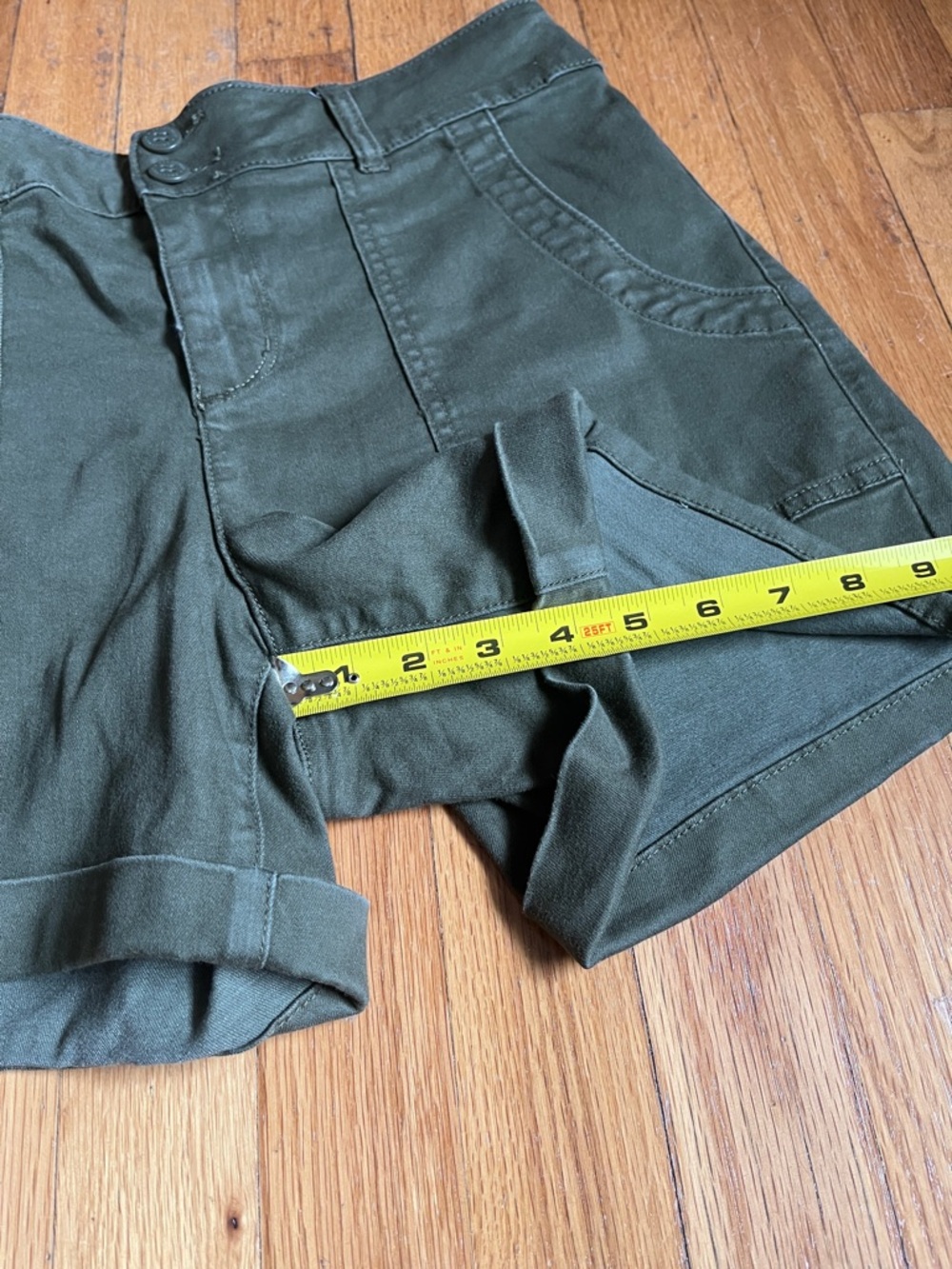 Sanctuary | EVEREVE Olive Utility High-Rise Women’s Shorts 29 - Picture 7 of 12